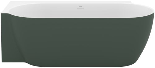 Ravak Freedom Corner II Tec 175x86 bal, akrilkád, Grey Green/fehér, fehér lefolyó CC91200000