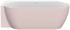 Ravak Freedom Corner II Tec 175x86 bal, akrilkád, Alabaster Pink/fehér, fehér lefolyó CC91600000