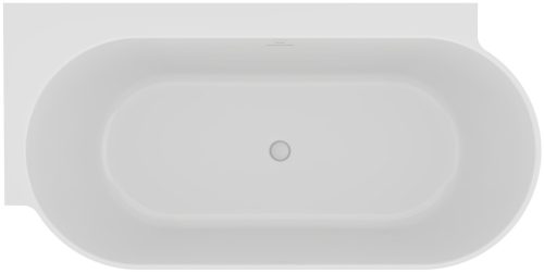 Ravak Freedom Corner II Tec 175x86 bal, akrilkád, matt fehér/fehér, fehér lefolyó CC91800000