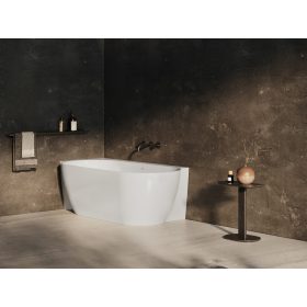   Ravak Freedom Corner II Tec 175x86 bal, akrilkád, fehér, fekete lefolyó CC91B00000