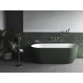   Ravak Freedom O Tec 170x77 akrilkád, Grey Green/fehér szabadonálló, fehér lefolyó CD11200000