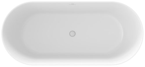 Ravak Freedom O Tec 170x77 akrilkád, Grey Green/fehér szabadonálló, fehér lefolyó CD11200000