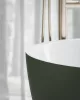 Ravak Freedom O Tec 170x77 akrilkád, Grey Green/fehér szabadonálló, fehér lefolyó CD11200000