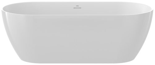 Ravak Freedom O Tec 170x77 akrilkád, fehér szabadonálló, fekete lefolyó CD81000000