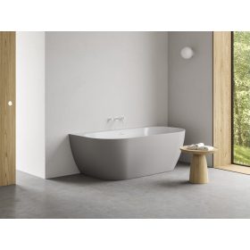   Freedom Wall Tec 170x87, akrilkád, Smoke Grey/fehér, fehér lefolyó