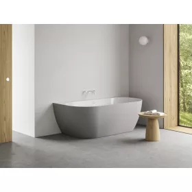   Freedom Wall Tec 170x87, akrilkád, Smoke Grey/fehér, fehér lefolyó