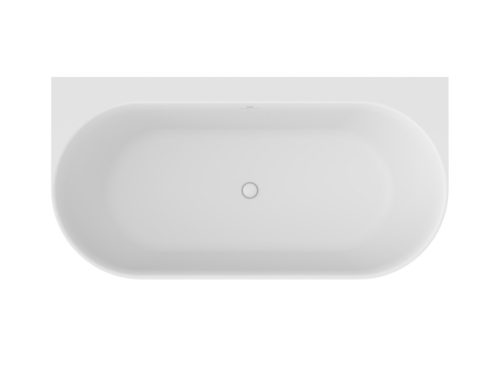 Freedom Wall Tec 170x87, akrilkád, Alabaster Pink/fehér, fehér lefolyó