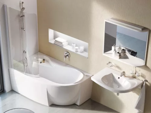 Ravak Rosa 95 előlap 'A' bal 150 cm akrilkádhoz (hófehér) CZ55100A00