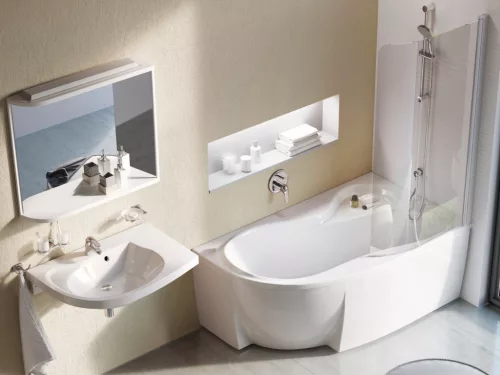 Ravak Rosa 95 előlap 'A' jobb 150 cm akrilkádhoz (hófehér) CZ56100A00