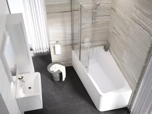 Ravak 10° 'A' előlap 160 balos fehér CZ83100A00