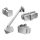 Ravak BSD2-jobb B SET 100 króm D01000A085