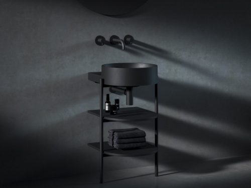 CS Yard 40 fürdőszobai bútor, matt fekete