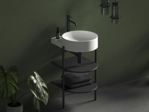 CS Yard 40 fürdőszobai bútor, matt fekete