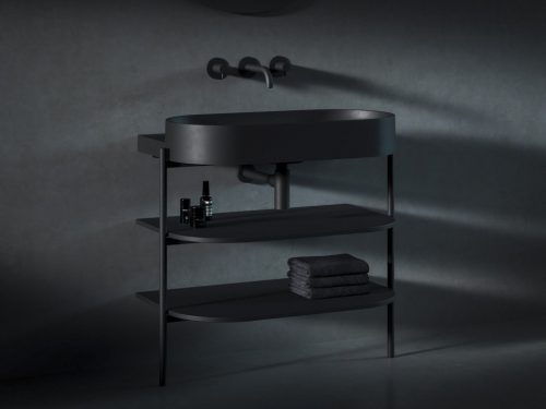 CS Yard 80 fürdőszobai bútor, matt fekete