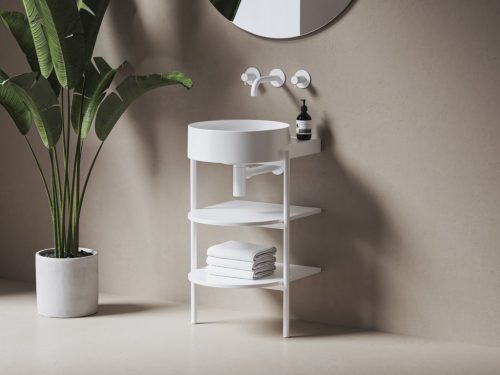 CS Yard 40 fürdőszobai bútor, matt fehér