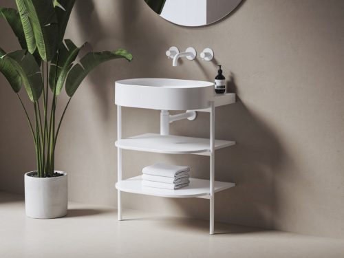 CS Yard 60 fürdőszobai bútor, matt fehér