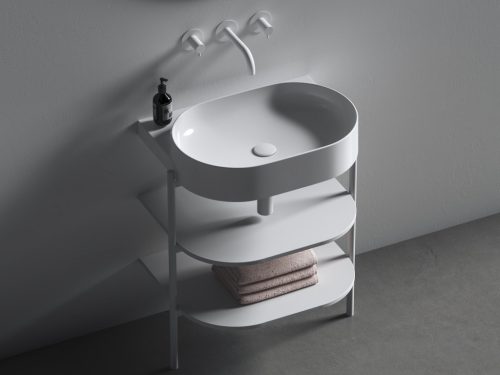 CS Yard 60 fürdőszobai bútor, matt fehér