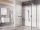 Walk-In Corner Set 110x80, zuhanykabin fekete+transparent