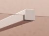 Walk-In Corner Set 110x80, zuhanykabin matt fehér+transparent