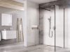 Walk-In Corner Set 120x80, zuhanykabin fekete+transparent