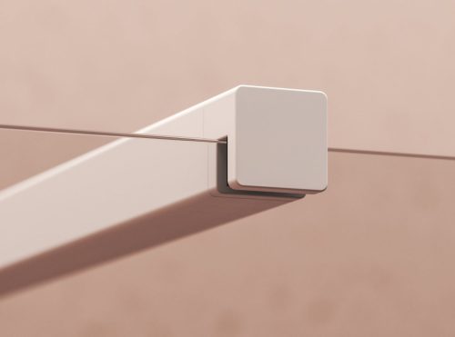 Walk-In Wall Set 60, zuhanykabin matt matt fehér+transparent