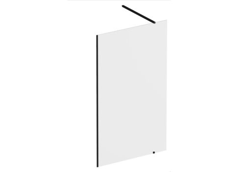 Walk-In Wall Set 90, zuhanykabin fekete+transparent