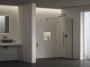 Ravak Walk-In Air Wall 120 zuhanykabin fekete+transparent GW9WG0300Z1C