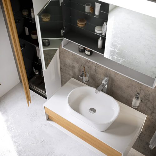 Ravak Step MC 100 tükör fehér X000001421