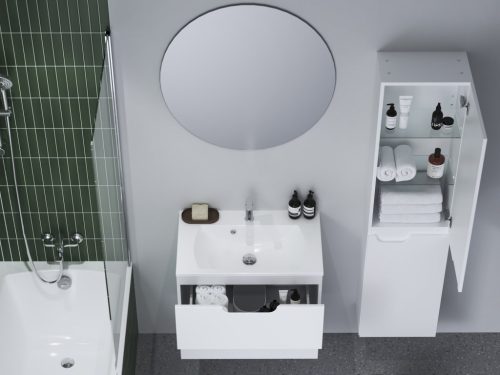 Ravak Classic II SB fürdőszobai szekrény 40 J fehér/fehér X000001474