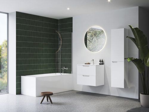 Ravak Classic II SB fürdőszobai szekrény 40 J fehér/szürke X000001475