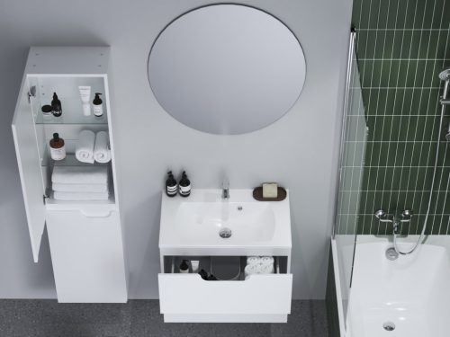 Ravak Classic II SD 60 fürdőszobai szekrény mosdó alá fehér/fehér X000001476