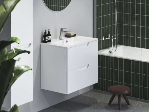 Ravak Classic II SD 70 fürdőszobai szekrény mosdó alá fehér/fehér X000001478