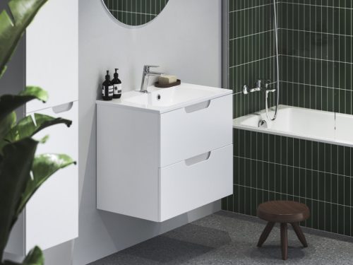 Ravak Classic II SD 80 fürdőszobai szekrény mosdó alá fehér/szürke X000001481