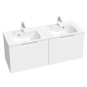   Ravak Classic II SD 130 szekrény duplamosdó alá (fehér/fehér) X000001482