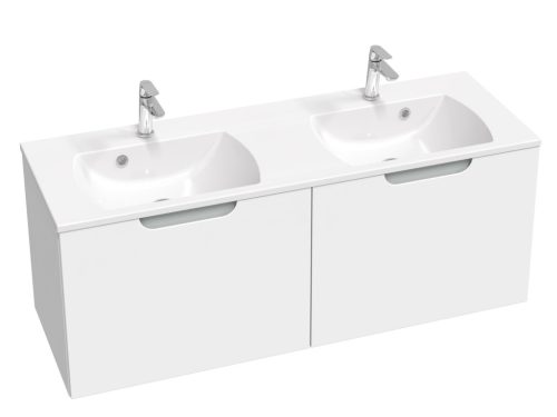 Ravak Classic II SD 130 szekrény duplamosdó alá (fehér/szürke) X000001483