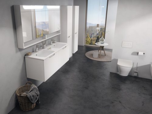 Ravak Classic II SD 130 szekrény duplamosdó alá (fehér/szürke) X000001483