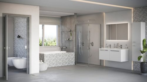 Ravak Oblong 60x70 fürdőszobai tükör világítással X000001562