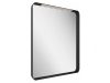 Ravak Strip 60x70 fürdőszobai tükör világítással, fekete X000001570