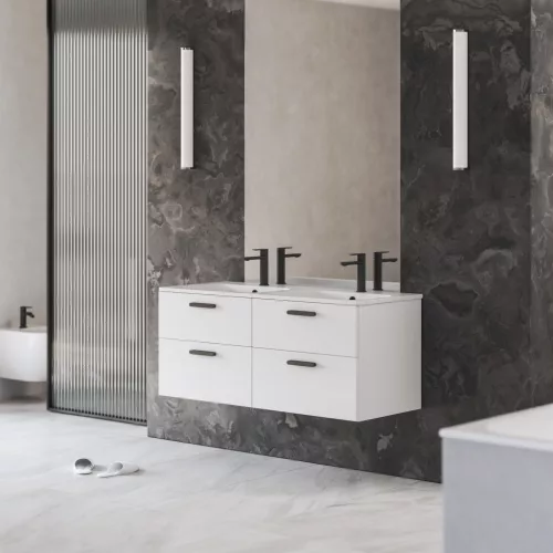 Ravak Chrome SD II 60 fehér, fekete fogantyúval 152 mm X000001744