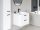 Ravak Chrome II SD 80 fehér, fekete fogantyúval 152 mm X000001746