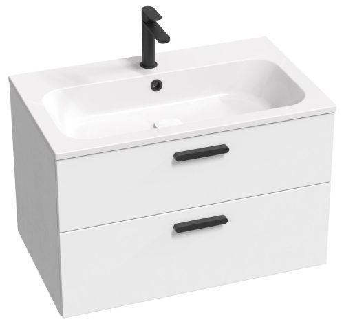 Ravak Chrome II SD 80 fehér, fekete fogantyúval 152 mm X000001746