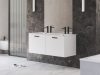 Ravak Chrome II SD 120 fehér, fekete fogantyúval 152 mm X000001747