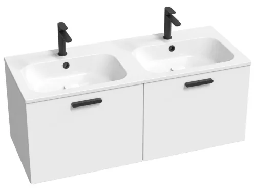 Ravak Chrome II SD 120 fehér, fekete fogantyúval 152 mm X000001747