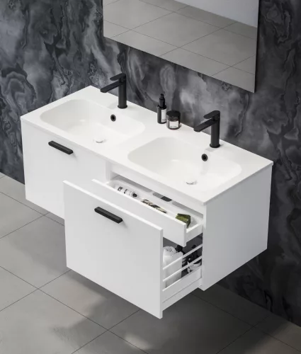 Ravak Chrome II SD 120 fehér, fekete fogantyúval 152 mm X000001747