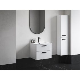   Ravak Chrome II SB 39 magasszekrény jobb, fehér, fekete fogantyúval 152 mm X000001749