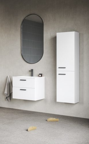 Ravak Chrome II SB 39 magasszekrény jobb, fehér, fekete fogantyúval 152 mm X000001749