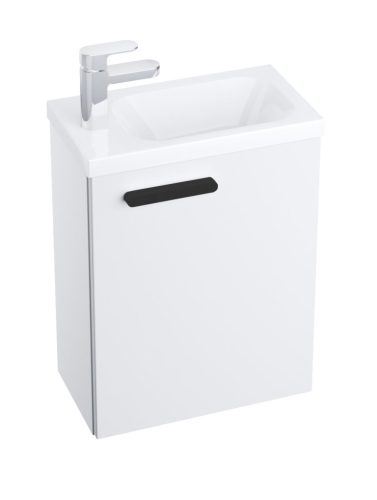 Ravak Chrome II SD 40 mosdó alatti szekrénytest fehér, fekete fogantyúval 152 mm (A termék az ajtót nem tertalmazza.) X000001750