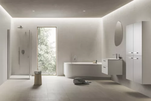Ravak Chrome SD II 60 fehér, króm fogantyúval 152 mm X000001772