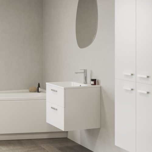 Ravak Chrome II SD 80 fehér, króm fogantyúval 152 mm X000001774