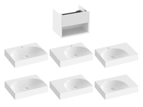 Ravak SD Lite 60 fürdőszobai szekrény mosdó alá fehér X000001855